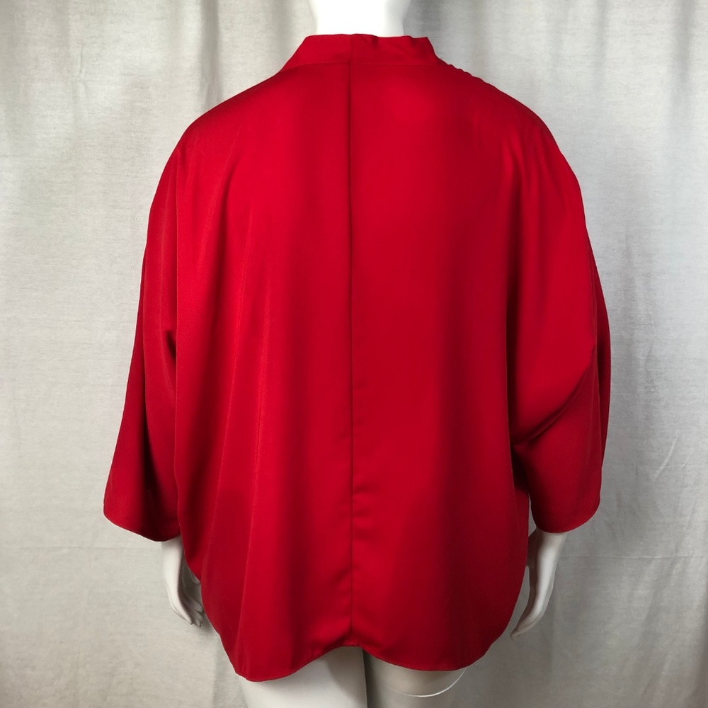 asos Red Open Front Shrug - Picture 3 of 7